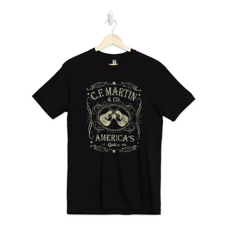 MARTIN 18C0000S [Sサイズ] Dual Guitar Tee/Black Tシャツ/メール便発送・代金引換不可｜aion