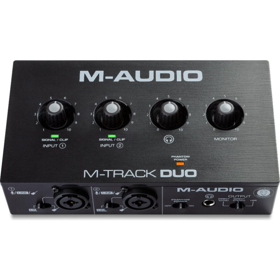 M-Audio M-Track Duo コンボ入力2系統 ファンタム電源搭載 48-KHz 2チャンネル USBオーディオインターフェース｜aion｜04