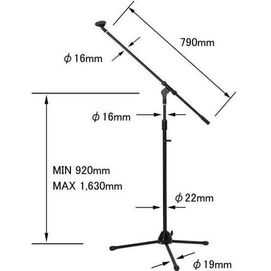 KC MBCS/BK ブームマイクスタンド |  | 01