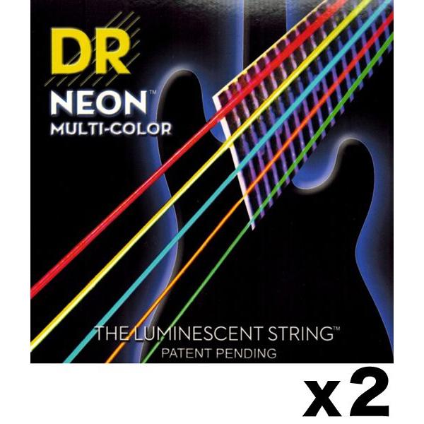 [弦×2セット]DR NMCB5-45×2[45-125] NEON マルチカラー 5弦ベース弦/メール便発送・代金引換不可｜aion