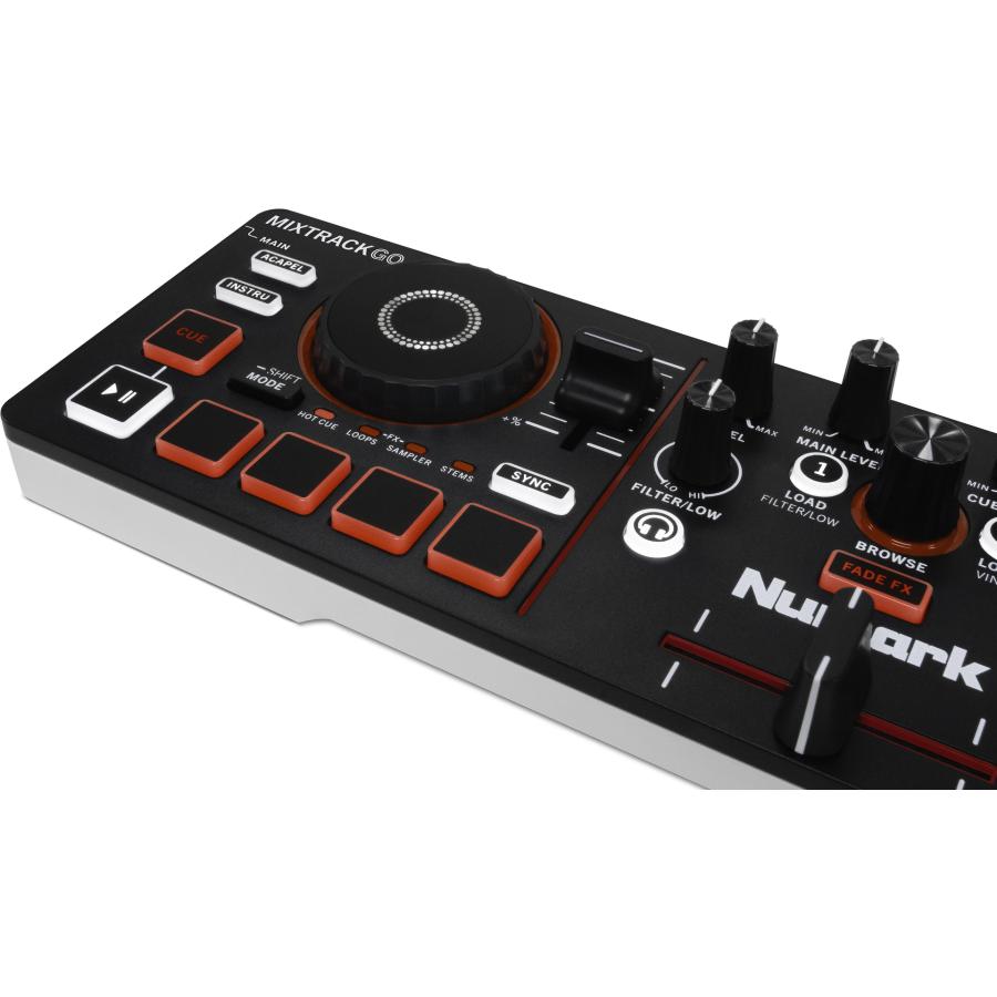 Numark ヌマーク MIXDECK CDJ コントローラー Numark Numark MixTrack Go ヌマーク Stemsコントロール搭載