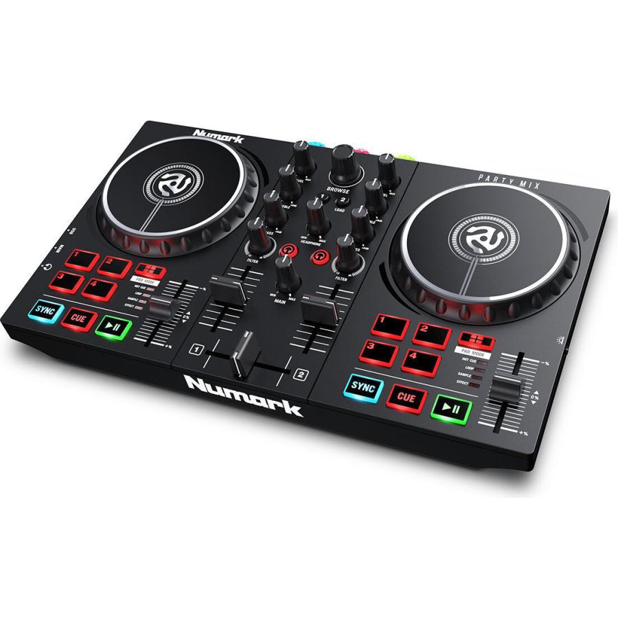 Numark Party Mix & HF175 ヘッドフォンセット　DJ Numark ” HF175 ” | 小型・軽量のハイクオリティーDJヘッドホン