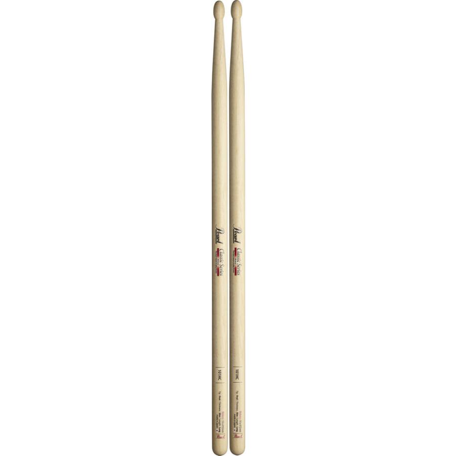 [ドラムスティック×6ペア]Pearl 101HC ヒッコリー ドラムスティック クリアラッカーフィニッシュ [14x412]_1