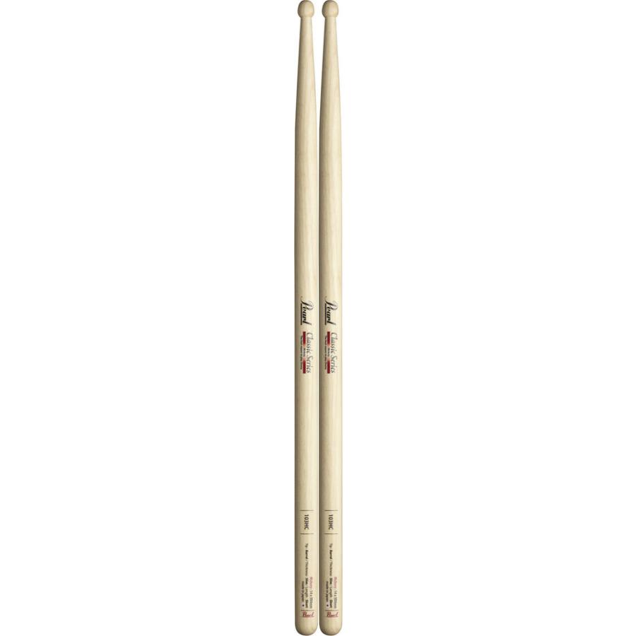 [ドラムスティック×6ペア]Pearl 103HC ヒッコリー ドラムスティック クリアラッカーフィニッシュ [14x384]_1