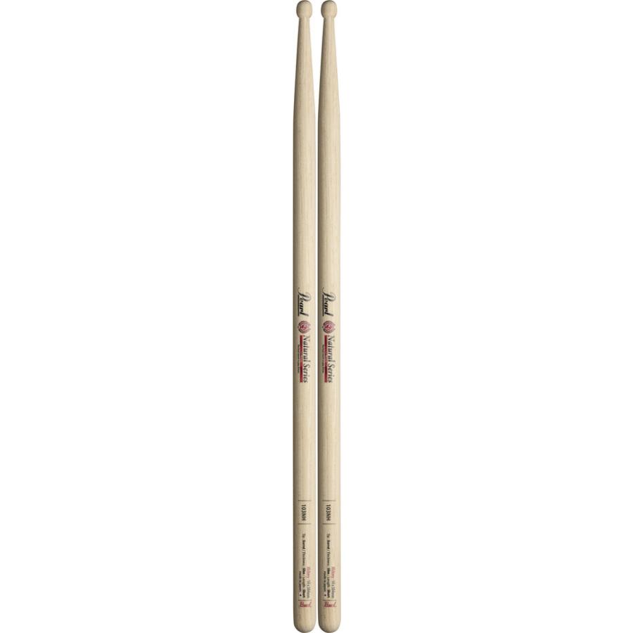 [ドラムスティック×6ペア]Pearl 103NH ヒッコリー ドラムスティック ナチュラルフィニッシュ [14x384]_1