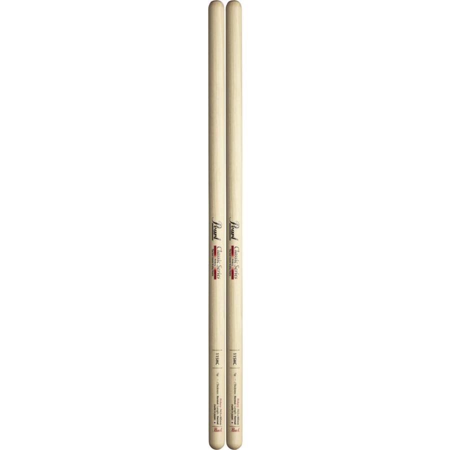 Pearl 115HC×6ペア ヒッコリー ドラムスティック クリアラッカーフィニッシュ [14.5x405]_1