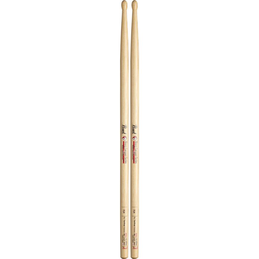 Pearl 7LH×6ペア ヒッコリー ドラムスティック クリアヘビーラッカーフィニッシュ [13x397]_1