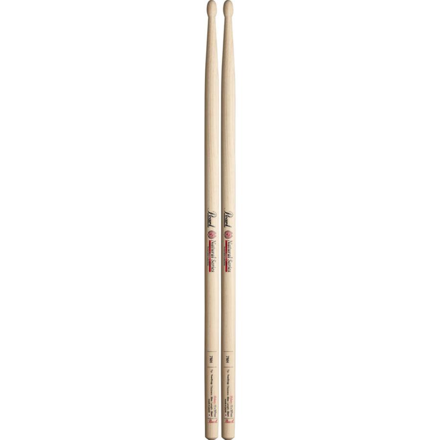 [ドラムスティック×6ペア]Pearl 7NH ヒッコリー ドラムスティック ナチュラルフィニッシュ [13x397]_1