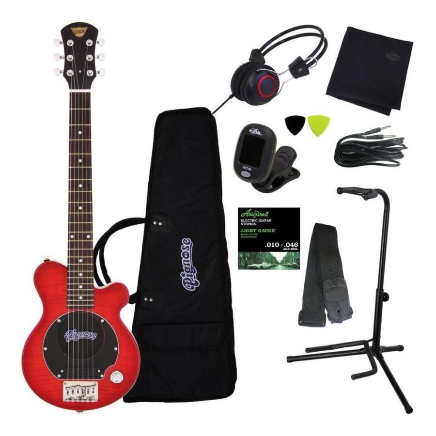 Pignose アンプ内蔵 ミニエレキギター PGG-200FM SR Pignose PGG-200/FM SR/豪華10点セット スピーカー内蔵ミニ