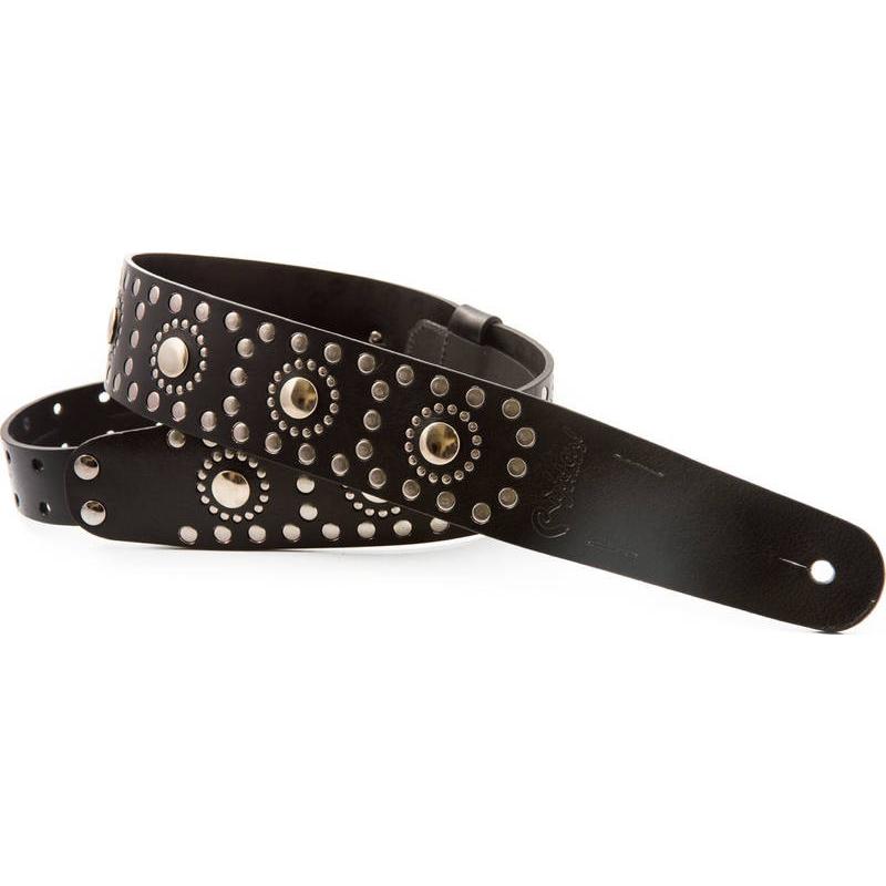 RightOn! STRAPS THUNDERSTRUCK Black ギター・ベース用ストラップ