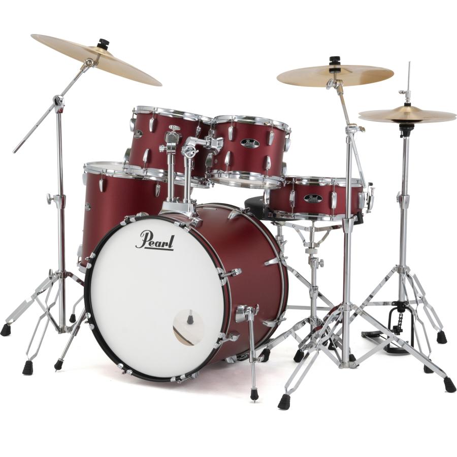 Pearl RS525SCWN/CN #747 マット レッド ROADSHOWシリーズ ドラムセット/限定カラー_2