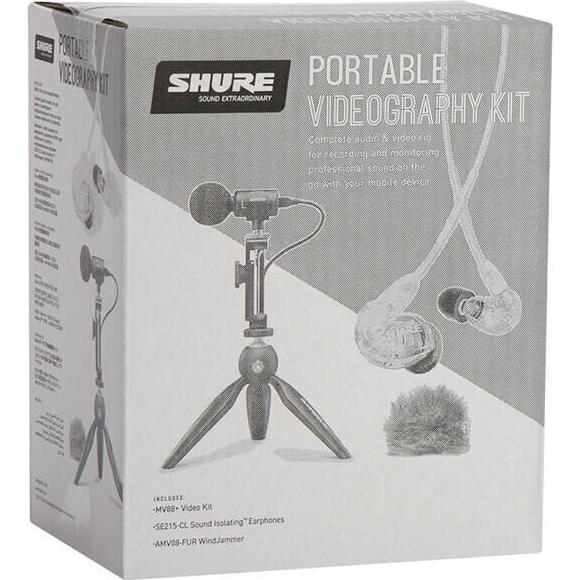 SHURE（シュア） SHURE MV88+SE215-CL-A + リングライト/ARCRL-025付
