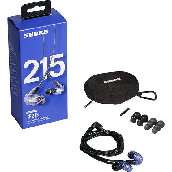 新品(未開封)✨ SHURE　SE215SPE-A　高遮音性イヤホン SHURE（シュア） イヤホン 有線 SE215SPE-A ブルー カナル型 高遮音性