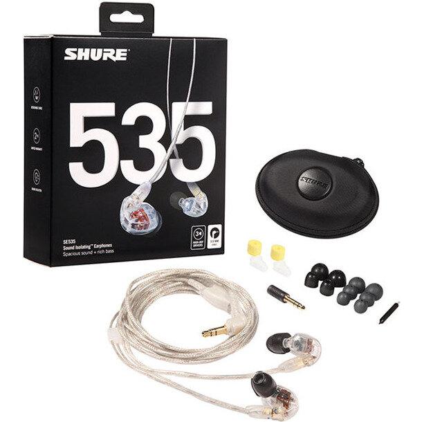 SHURE SE535 イヤホン クリア SHURE SE535-CL-A 高遮音性 イヤホン/クリア イヤフォン