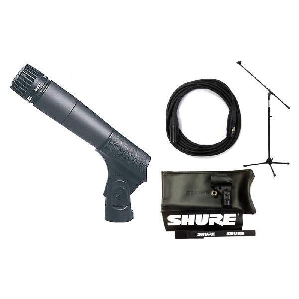 [マイクスタンド+CANAREケーブル付8点]SHURE SM57LCE(ブームマイクスタンド+CANAREマイクケーブル付)/楽器用/正規品2年保証｜aion