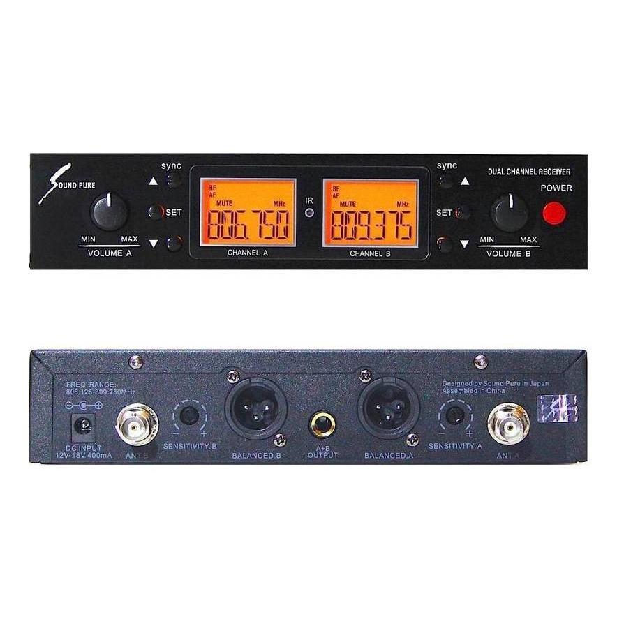 ワイヤレスマイクシステム モデル8022e デュアルチャンネル ν8022eマルチトランスミッター｜サウンドピュア soundpure®