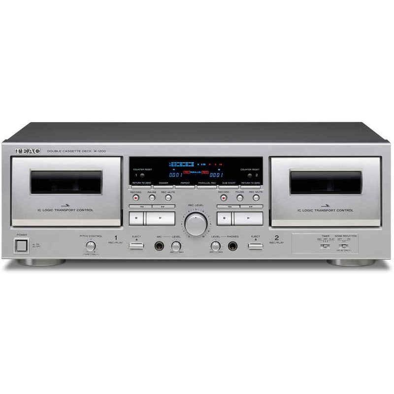 ◆優良動作品・録音動作良好◆TEAC ダブルカセットデッキ W-1200(S) TEAC（ティアック） TEAC W-1200-S ダブル・カセットデッキ : さくら山