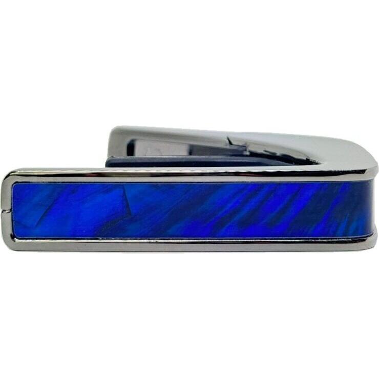 Thalia Capos Electric Blue Angel Wing/Black Chrome タリア カポ Exotic Shellシリーズ ギター用 カポタストの画像