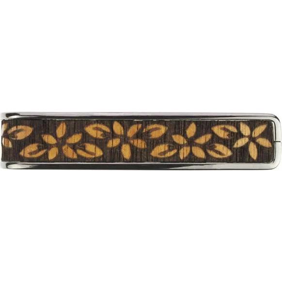 Thalia Capos HAWAIIAN KOA PLUMERIA LEI/Black Chrome タリア カポ DELUXEシリーズ ギター用 カポタストの画像