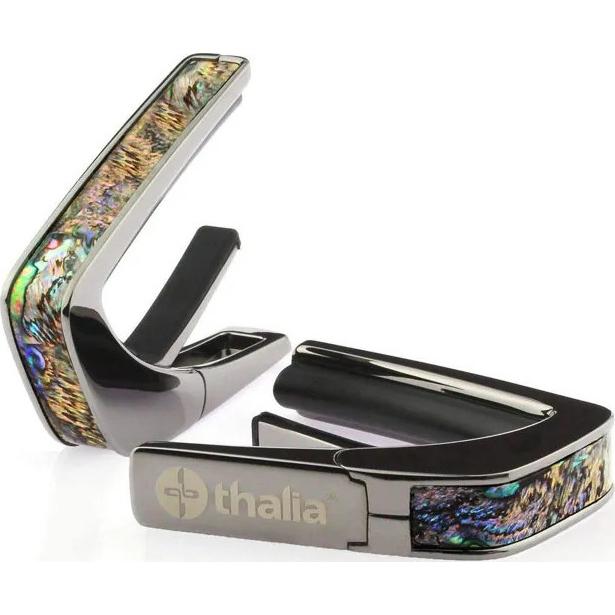 Thalia Capos PAUA HEART/Black Chrome タリア カポ Exotic Shellシリーズ ギター用 カポタストの画像