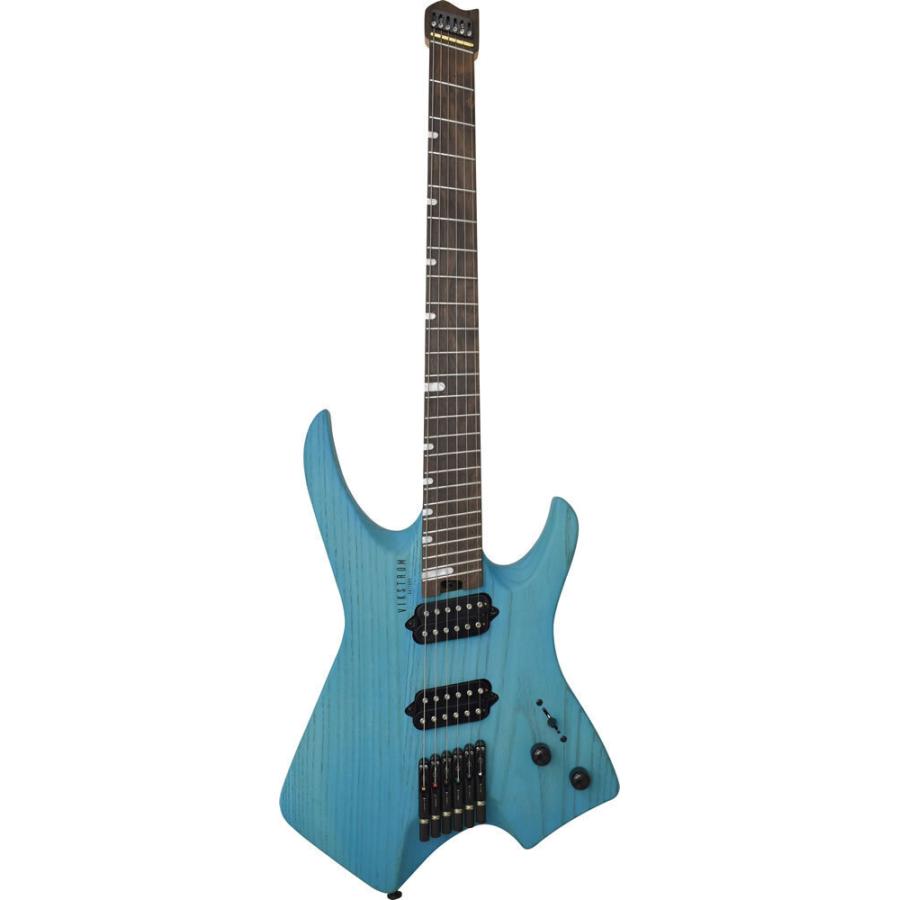 7弦ヘッドレスギター ブルーグラデーション ノーブランド 美品！お買い得！ 7弦ヘッドレスギター ブルーグラデーション ノーブランド 美品