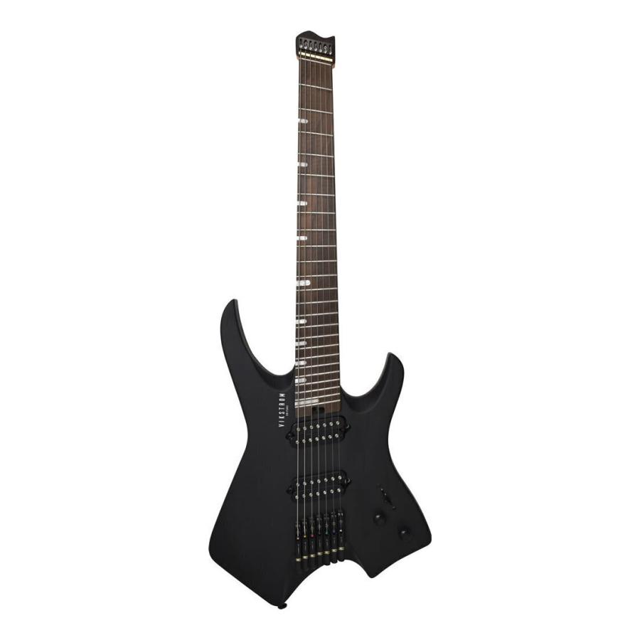 Valiant エレキギター ブラック VIKSTROM VSMH-270 TBK トランス ブラック ヘッドレスギター 7弦ギター