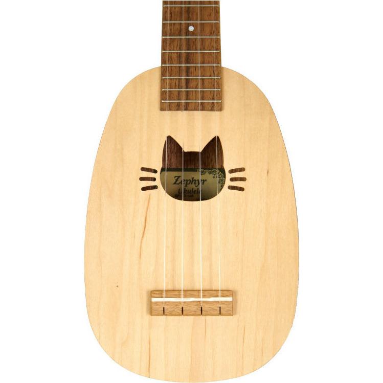 ZEPHYR SP-15 Cat ネコ型 サウンドホール パイナップル型 ソプラノウクレレ |  | 02
