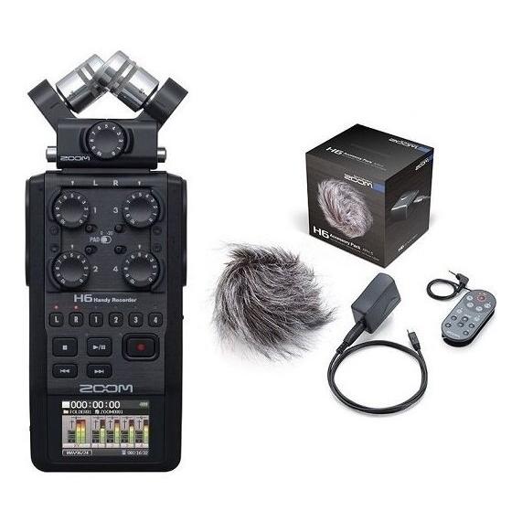 ZOOM H6/BLK(純正アクセサリーパック/APH-6付) マイク交換ハンディ