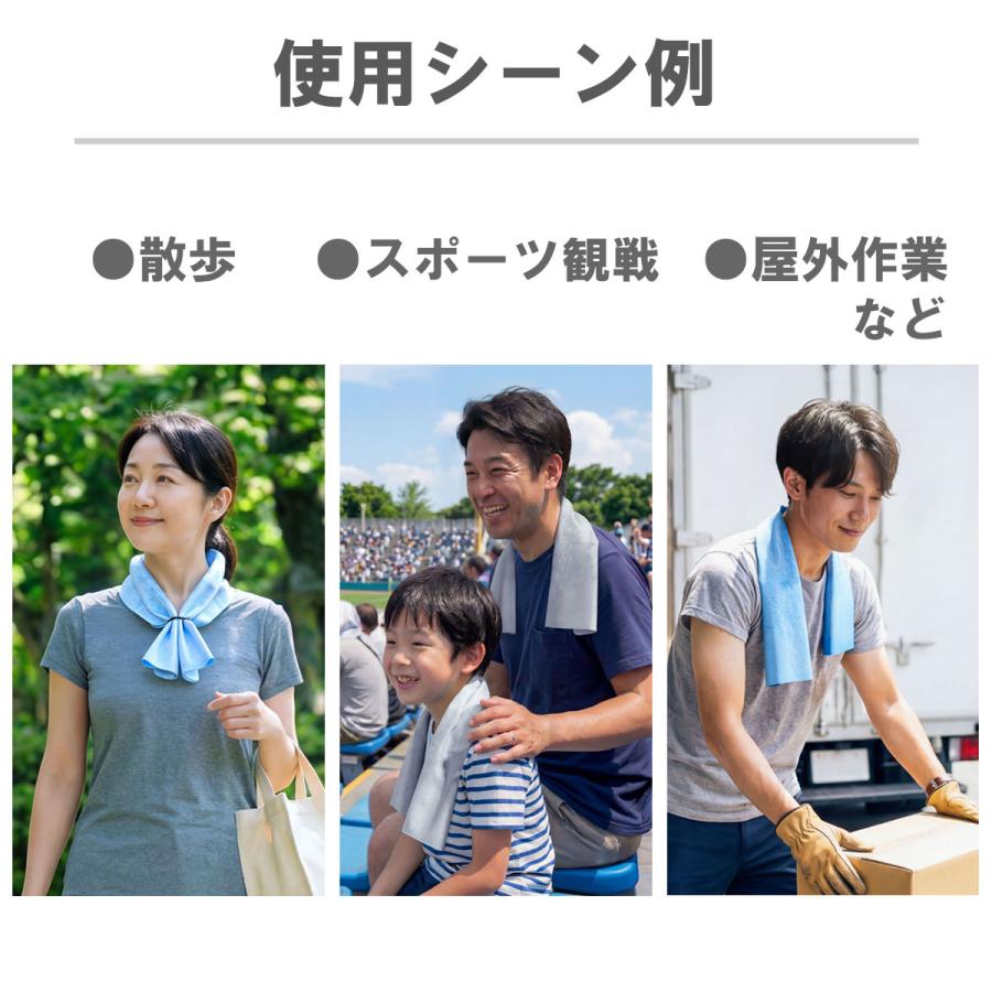 アイオン 涼感セームタオル 冷感タオル クールタオル ひんやりタオル