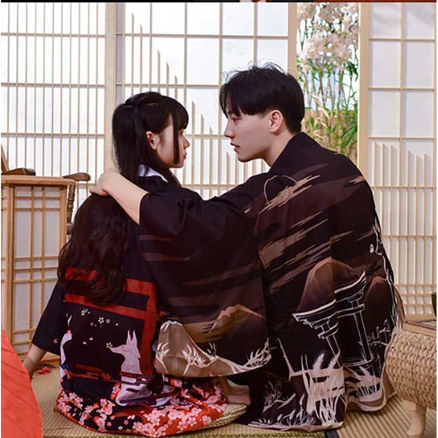 伏見稲荷 京都 狐 天狐 夏祭り 夏恋 寺 神社 羽織り 半纏（はんてん