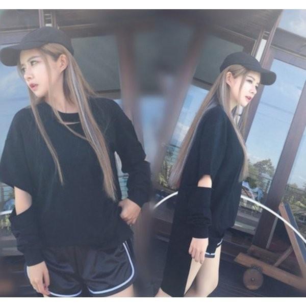 ダメージトップス カッコかわいい 韓流ファッション オルチャン アシメトリー ビッグtシャツ ビックシルエット 1 0801 101 Aio 通販 Yahoo ショッピング