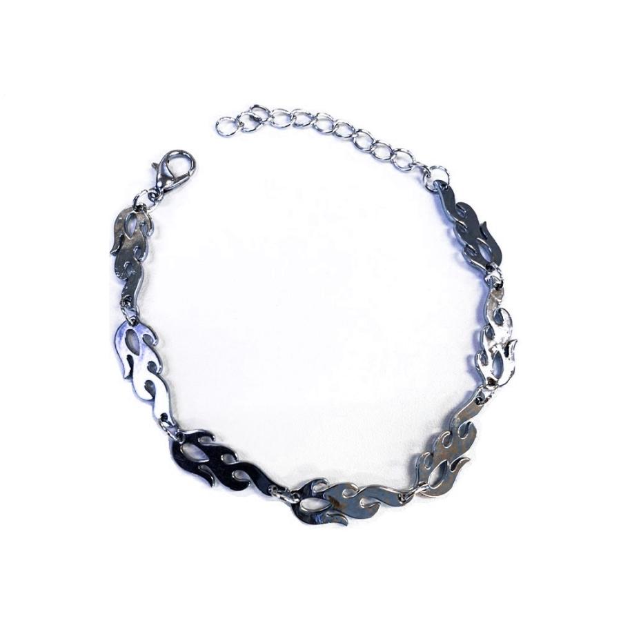 ブレスレット 炎 火 Fire ファイヤー ファイア 大きめ フレイム アクセサリ 韓国ファッション メンズ レディース ユニセックス 記念日 贈り物 クリスマス 1 Aio 通販 Yahoo ショッピング