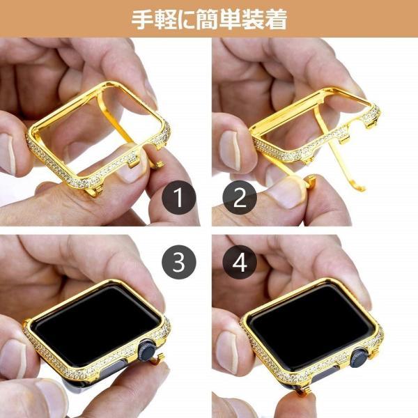 アップルウォッチ カスタム 画面保護ベゼルパヴェカバー&cz アップルウォッチ カスタム 画面保護ベゼルパヴェカバー&cz