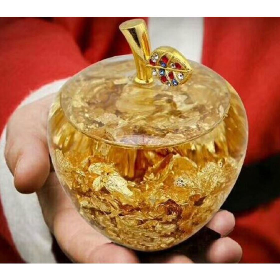 黄金のリンゴ 林檎 アップル Apple ゴールド 置物 風水 開運 ゴールデン グラスオブジェ ゴールデンアップル 幸運アップル 専用ボックス付 金運 幸運林檎 0330 2 Aio 通販 Yahoo ショッピング