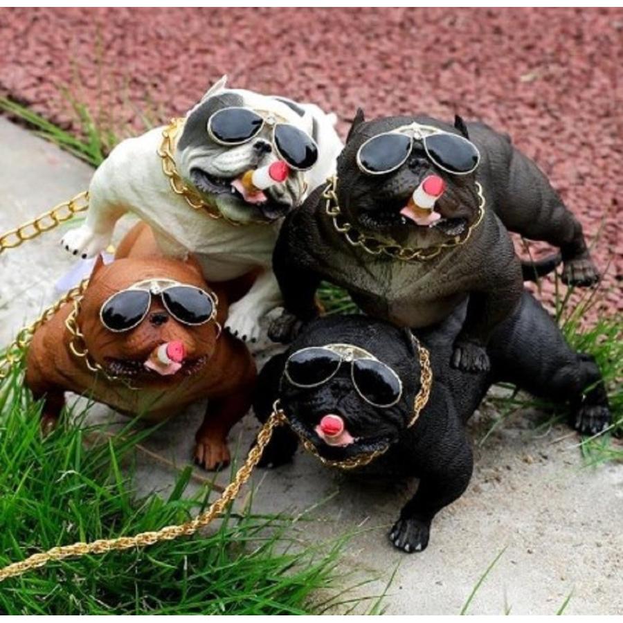 ブルドッグ 装飾 カーインテリア 車 カーアクセサリー かわいい フレンチブルドック カッコいい サングラス イカツイ ダッシュボード 置物 吸盤 チェーン 喫煙 0331 5 Aio 通販 Yahoo ショッピング