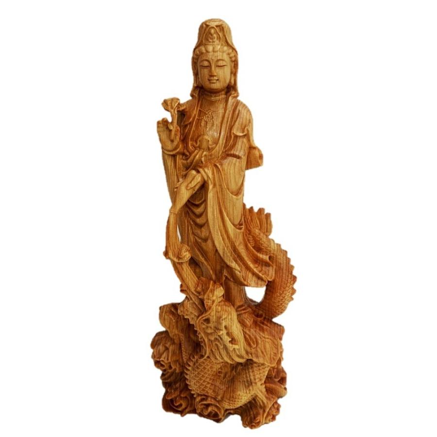 大型 観音菩薩 木彫　仏像 彫刻　開運　風水　置物　縁起物　インテリア　春山作 大型 観音菩薩 木彫 仏像 彫刻 開運 風水 置物 縁起物 インテリア