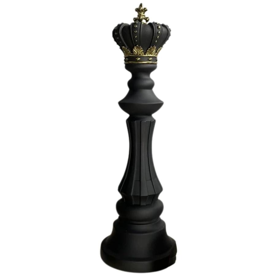 アンティーク調仕上げ・微細な塗装ムラ等あり チェス 駒 置物 3種類