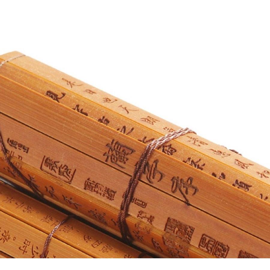 孫子 巻物 バンブー 書物 兵法 竹製 般若心経 プチギフト 転勤 退職