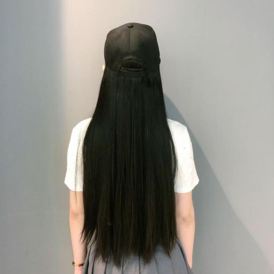 帽子ウィッグ 黒髪 ロング ウィッグ 耐熱ウィッグ 自然 軽量 ミックス 小顔効果 ナチュラル 調整可能 サラツヤ 姫カット かわいい 綺麗 髪 ストレート 原宿 0707 3 Aio 通販 Yahoo ショッピング