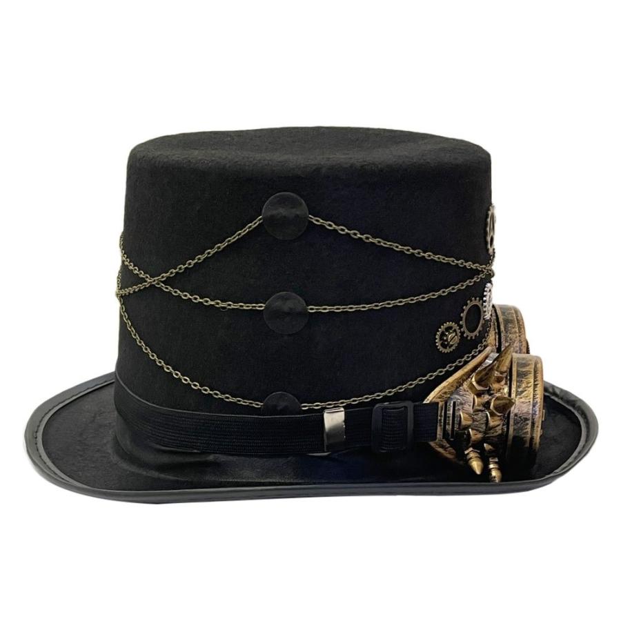 シュエット　ハット 帽子 スチームパンク 薔薇 ハット レースなし トゲトゲヴィンテージ風