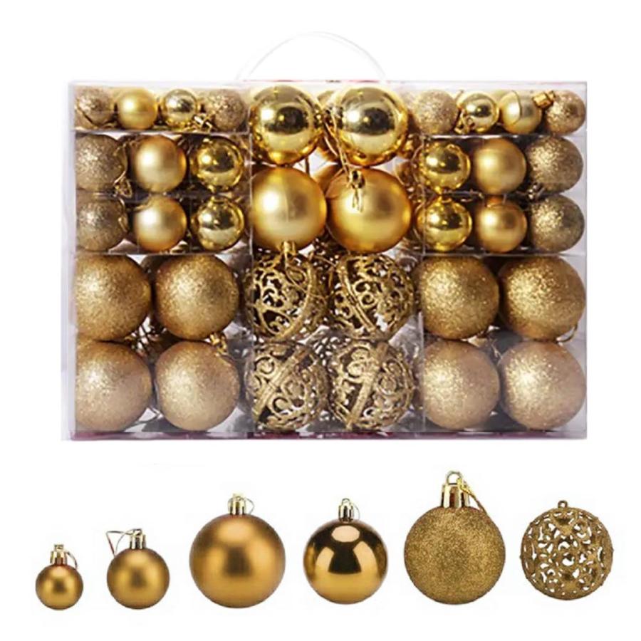 装飾 オーナメント 超豪華 100個セット 選べる3色 クリスマス 100個