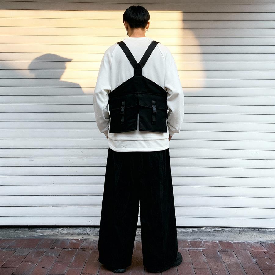 フィッシングベスト 黒 おしゃれ メンズ 多機能ベスト ブラック 無地