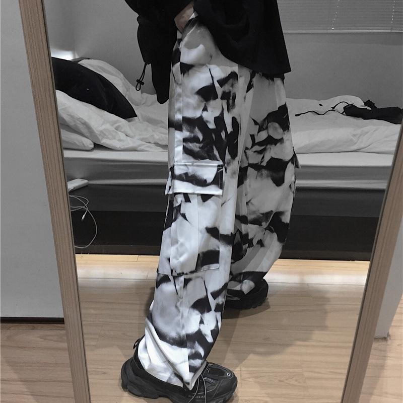 カーゴパンツ タイダイ モノクロ 韓国ファッション ダンス衣装 Pop ズボン ボトムス メンズ レディース ユニセックス 男女兼用 ワイドパンツ ダンス ワイド 19 3 Aio 通販 Yahoo ショッピング