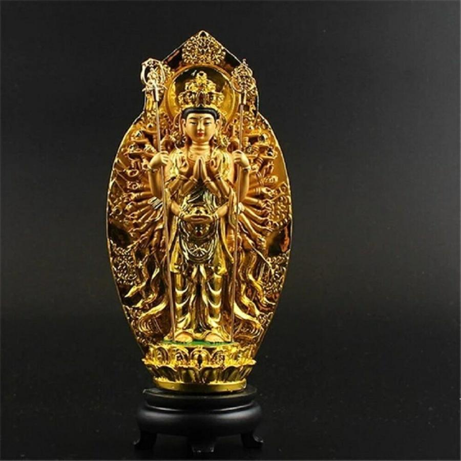 大型 鳳凰 観音菩薩 木彫 仏像 彫刻 開運 風水 置物 縁起物