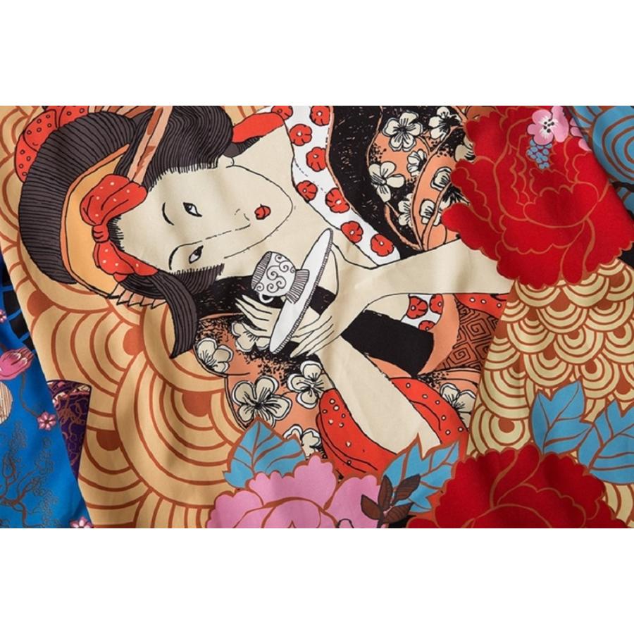 法被 花魁 夏祭り 夏恋 寺 韓国ファッション 神社 羽織り 半纏