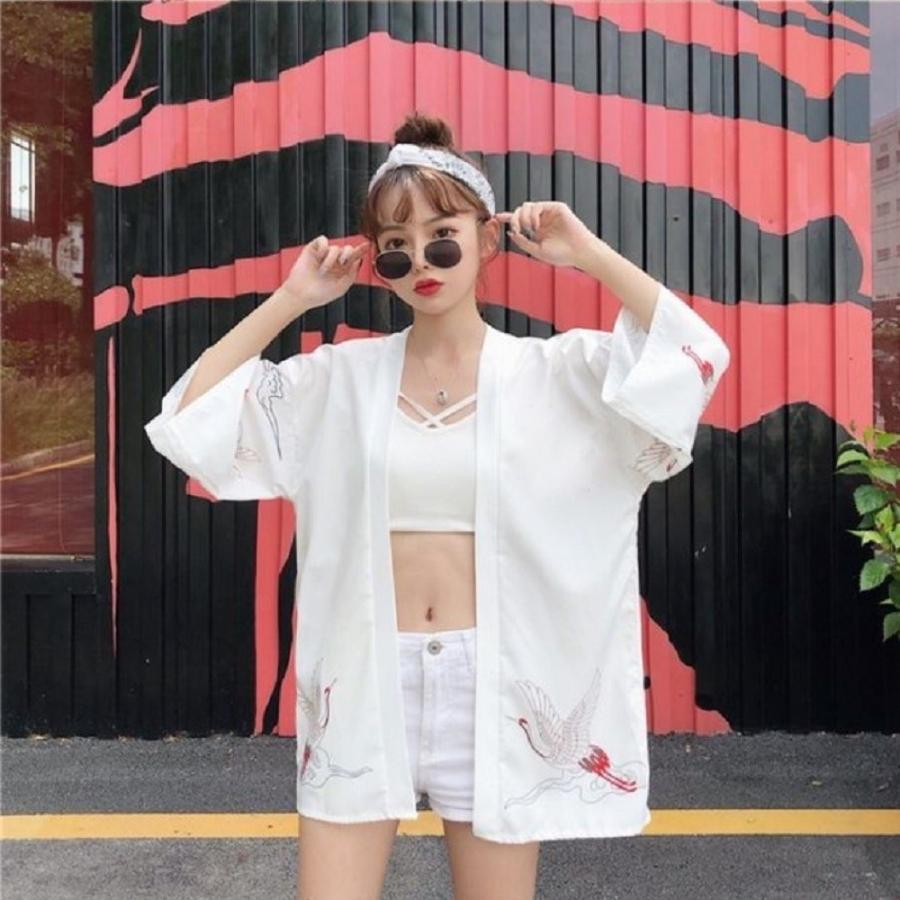 法被 鶴 文字 白 夏祭り 夏恋 寺 韓国ファッション 神社 羽織り 半纏 はんてん 半被 日本製 着物 長半纏 お祭り衣装 袢天 羽織 和装 和柄 雅 ハッピ 鯉 半天