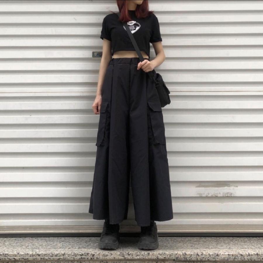 パンツ ニッカ風 ワイドパンツ ボトムス ブラック 韓国ファッション ゆったり ビッグシルエット オーバーサイズ 黒無地 ズボン レッグ 韓流 ファッション ギフト 1215 2 Aio 通販 Yahoo ショッピング
