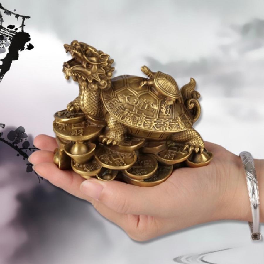 亀 龍 龍神真鍮（ブロンズ）製 花瓶 開運 【公式通販】