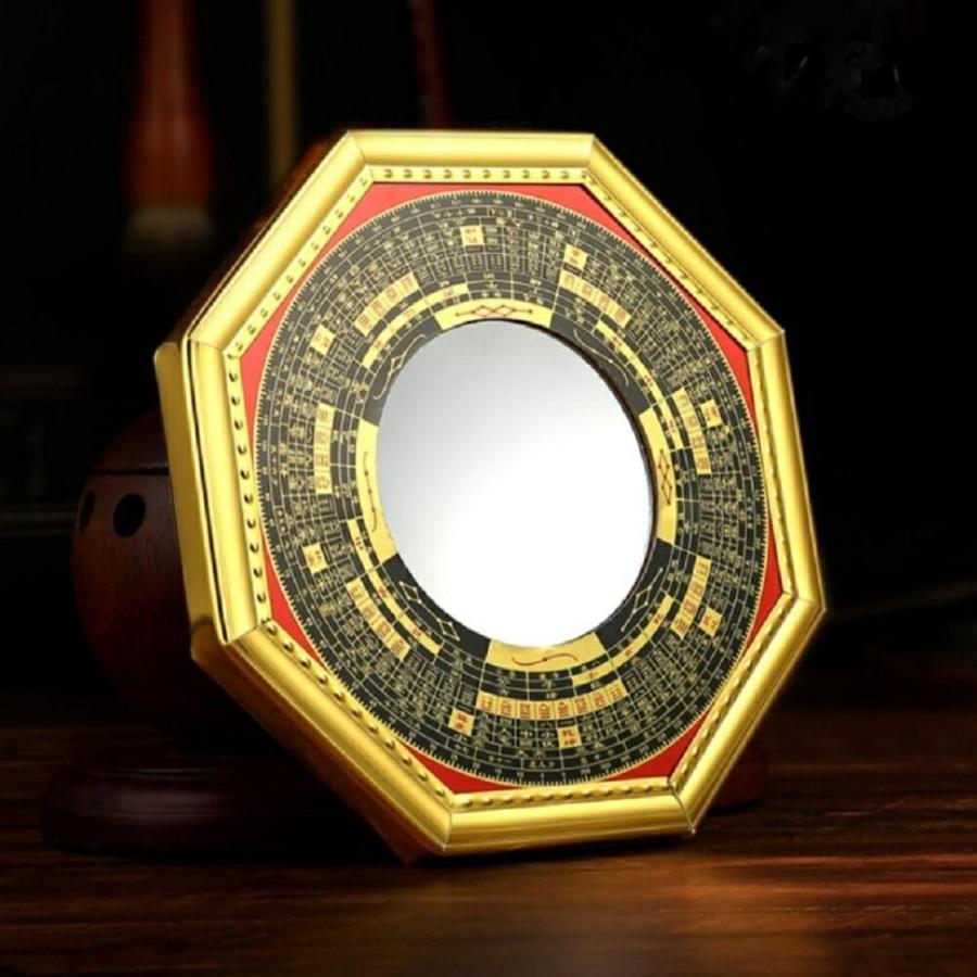 レビュー特典 干支ゴールド護符プレゼント！ 鏡 八角鏡 八卦鏡 凸面鏡