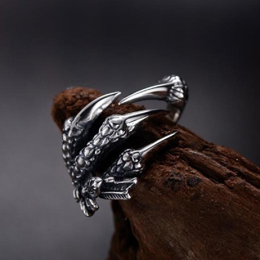 リング 龍 爪 恐竜 ドラゴン クロウ 指輪 シルバーアクセサリー ヒップ